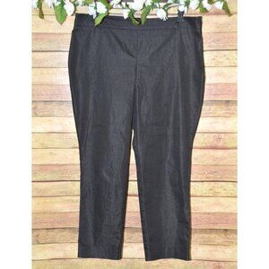 New York & Co. Ladies 14 Crop Ankle Black Dress Pants Classic Career Office Casu